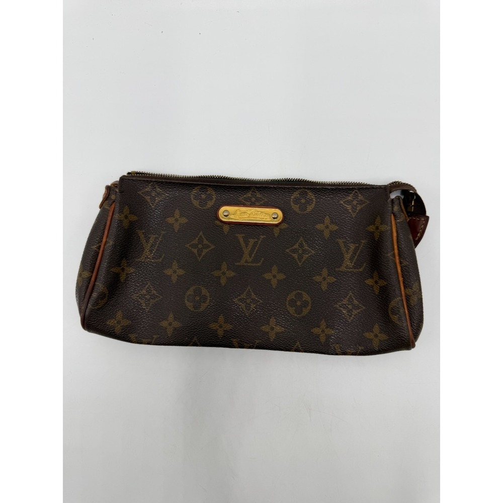 Louis Vuitton Monogram Canvas Zip Pouch Toiletry Cosmetic Case USA SD1182